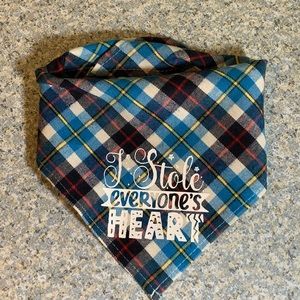 I stole everyone’s heart dog bandana.